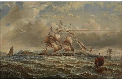 George Alexander Napier : 'RUNNING DOWN THE FIRTH OF CLYDE'