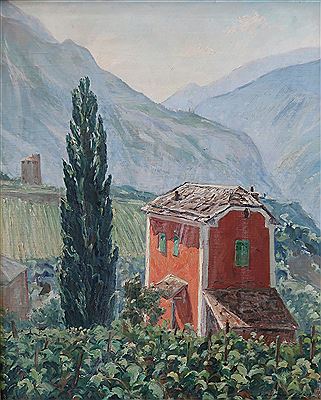 Joseph Andre Mussler : La Maison Rose à Sierre