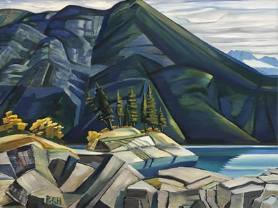 David Pugh : CALM DAY, LAKE MINNEWANKA; 1988