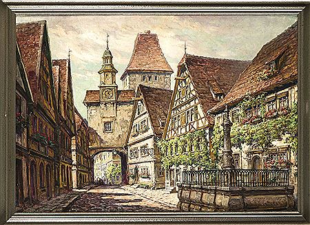 Paul Gericke : Ansicht Rothenburg ob der Tauber