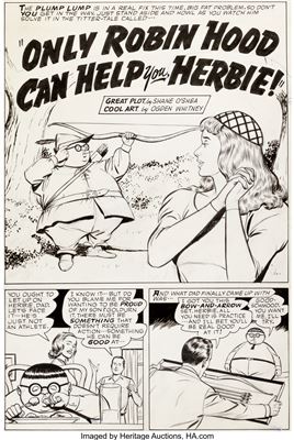 Ogden Whitney : Ogden Whitney Herbie #9 Story Page 1 Original Art (ACG, 1965)