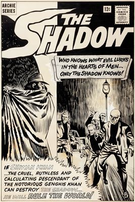 Paul Reinman : Paul Reinman The Shadow #1 Cover Original Art (Archie, 1964)