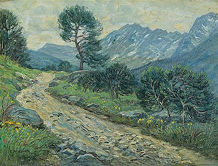 Ernst Miesler : Landschaft in den Bergen