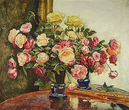 Wilhelm Schodde : Still Life with Roses