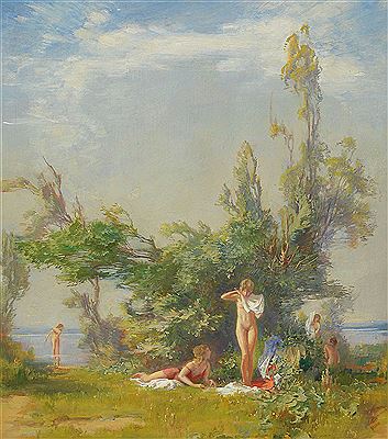 Gustav Eyer : Am Badesee