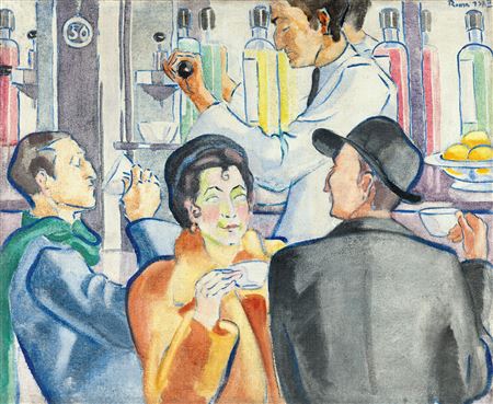 Margit Moricz : Café in Rome, 1937