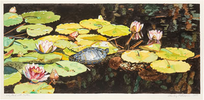 Shirley Pettibone : Lily Pond with Turtle