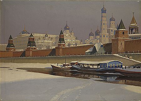 Mikhail Markianovich (Bubelo) Germachev : The Moscow Kremlin in Winter