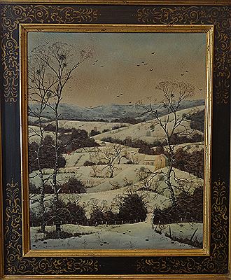 Michel Beszie : Paysage de neige