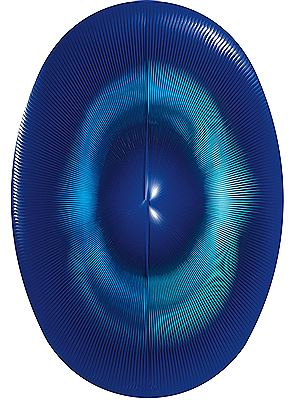 Alberto Biasi : Dinamica ellittica blu