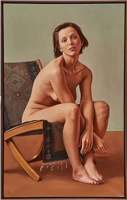 Ron Schwerin : Nude on Chair D.W., 1996