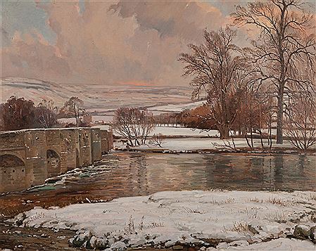 Donald H Floyd : Crickhowell Bridge in Winter