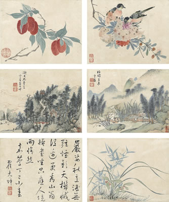 Zhai Dakun : VARIOUS SUBJECTS AFTER ANCIENT ARTISTS