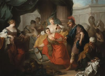 Pierre Subleyras : ULYSSES DISCOVERING ACHILLES AMONG THE DAUGHTERS OF LYCOMEDES