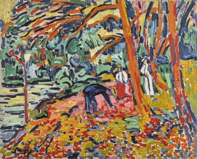 Maurice de Vlaminck : PAYSAGE AU BOIS MORT (RAMASSEUR DE BOIS MORT)