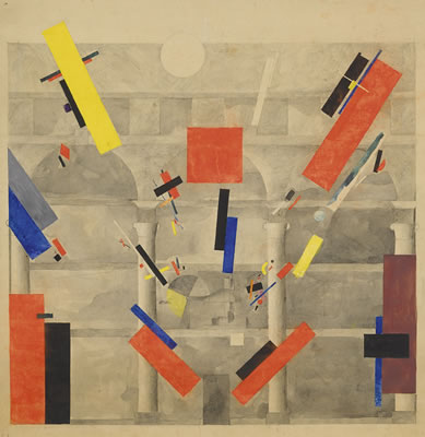 Vera Ermolaeva : SUPREMATIST DESIGN FOR A FAÇADE