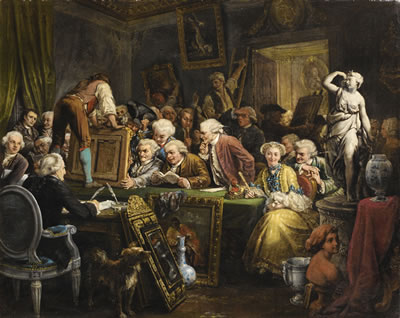 Julien Leopold Boilly : THE AUCTION