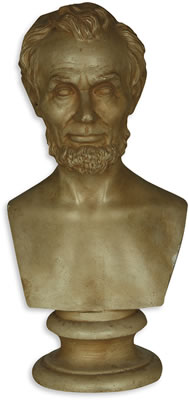 Martin Milmore : Parianware bust of Lincoln