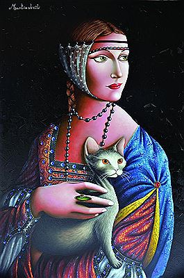 Zurab Martiashvili : Lady with a Cat