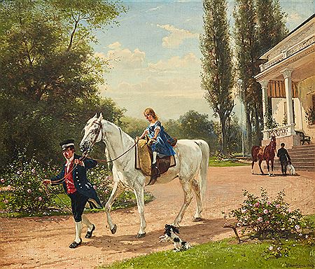 Gustaf Brandelius : Riding lesson