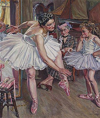 Pierre Matossy : Interior with ballerinas