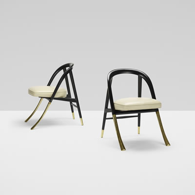 Edward Wormley : A Chairs model 5481, pair